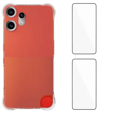 Pack CMF Phone 2 Pro Coque Transparente Coins Renforcés et 2 Films