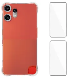Pack CMF Phone 2 Pro Coque Transparente Coins Renforcés et 2 Films