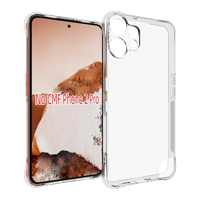 Pack CMF Phone 2 Pro Coque Transparente Coins Renforcés et 2 Films