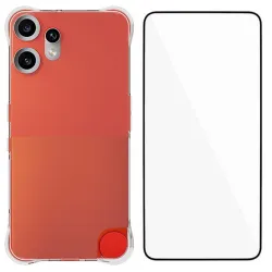 Pack CMF Phone 2 Pro Coque Transparente Coins Renforcés et Film Verre Trempé