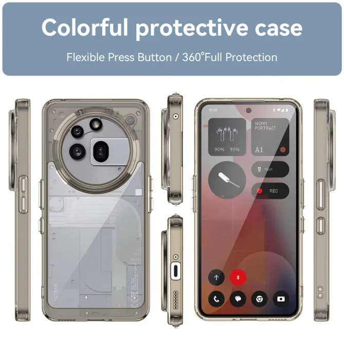 Film Verre Trempé Nothing Phone (3a) Pro Protection Écran 5 Transparent Grey - photo 3