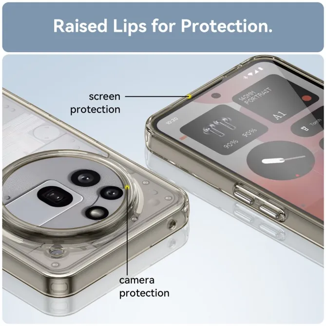 Film Verre Trempé Nothing Phone (3a) Pro Protection Écran 5 Transparent Grey - photo 7