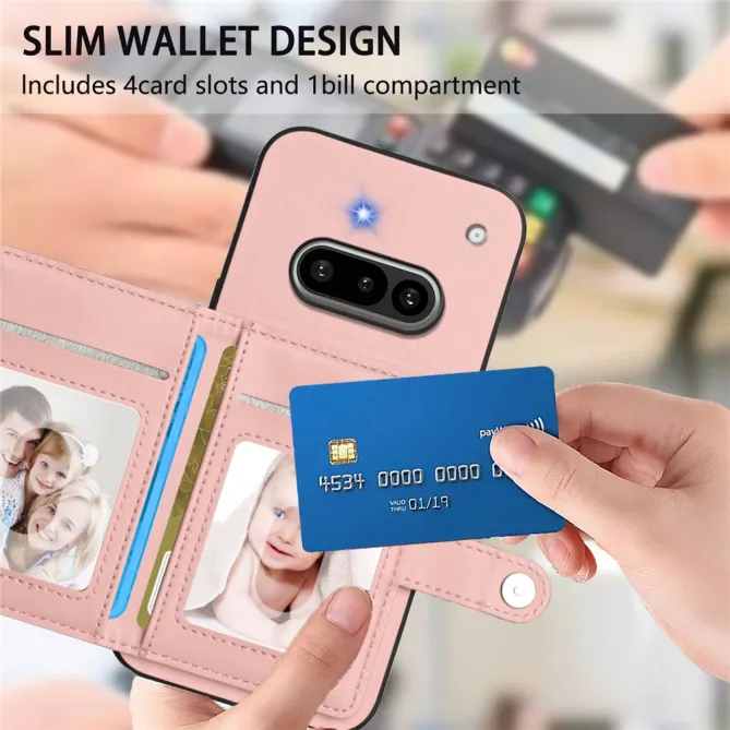 Coque Nothing Phone (3a) Simili Cuir Béquille Protection 4