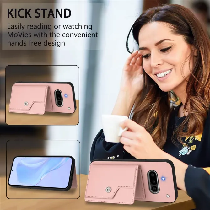 Coque Nothing Phone (3a) Simili Cuir Béquille Protection 4