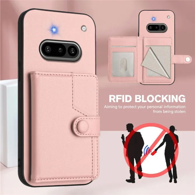 Coque Nothing Phone (3a) Simili Cuir Béquille Protection 4