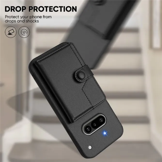 Coque Nothing Phone (3a) Simili Cuir Béquille Protection 4