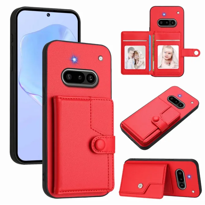 Coque Nothing Phone (3a) Simili Cuir Béquille Protection 4