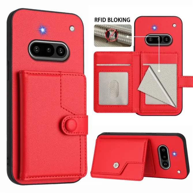 Coque Nothing Phone (3a) Simili Cuir Béquille Protection 4