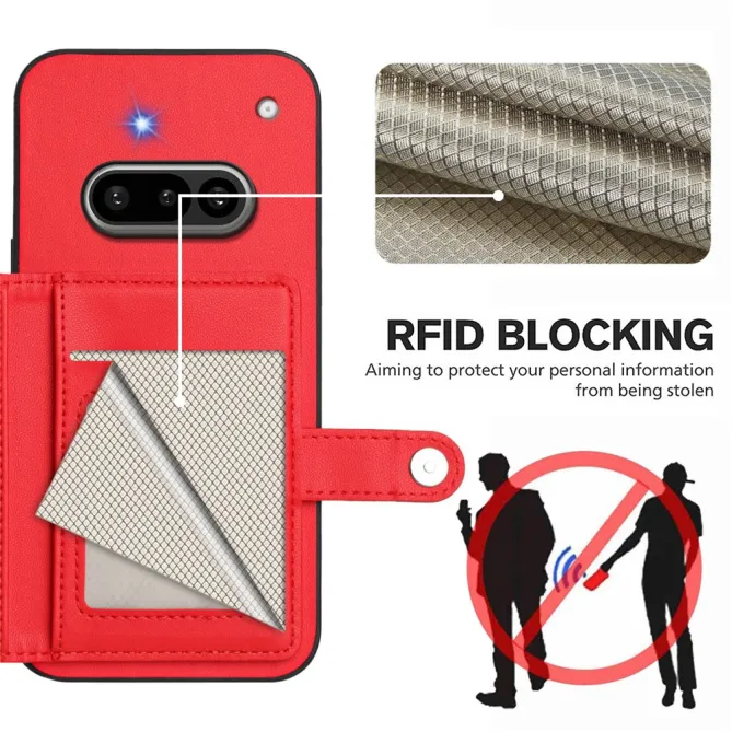 Coque Nothing Phone (3a) Simili Cuir Béquille Protection 4