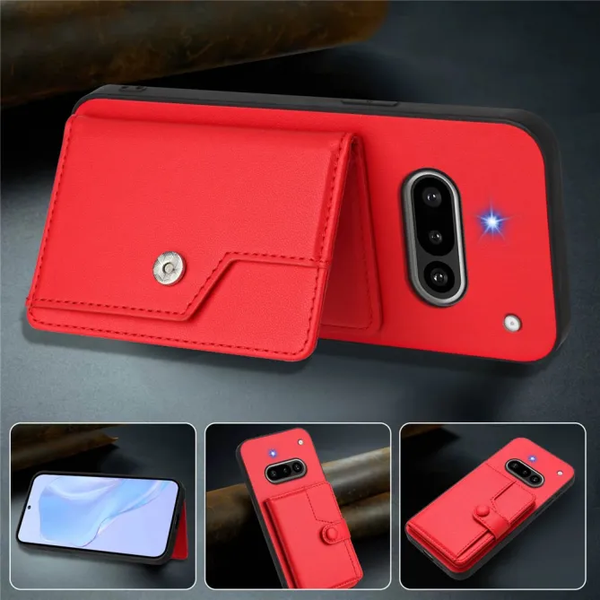 Coque Nothing Phone (3a) Simili Cuir Béquille Protection 4