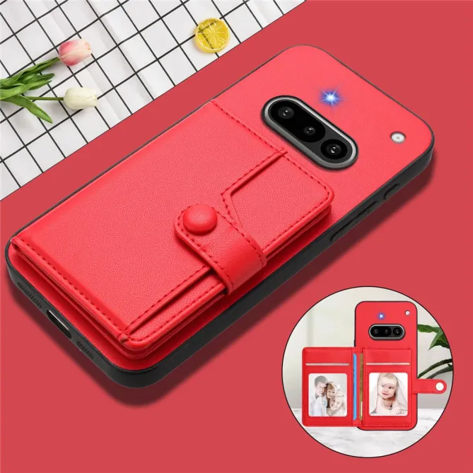 Coque Nothing Phone (3a) Simili Cuir Béquille Protection 4