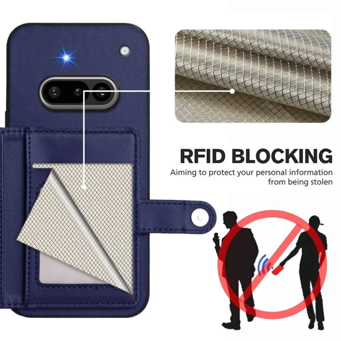 Coque Nothing Phone (3a) Simili Cuir Béquille Protection 4