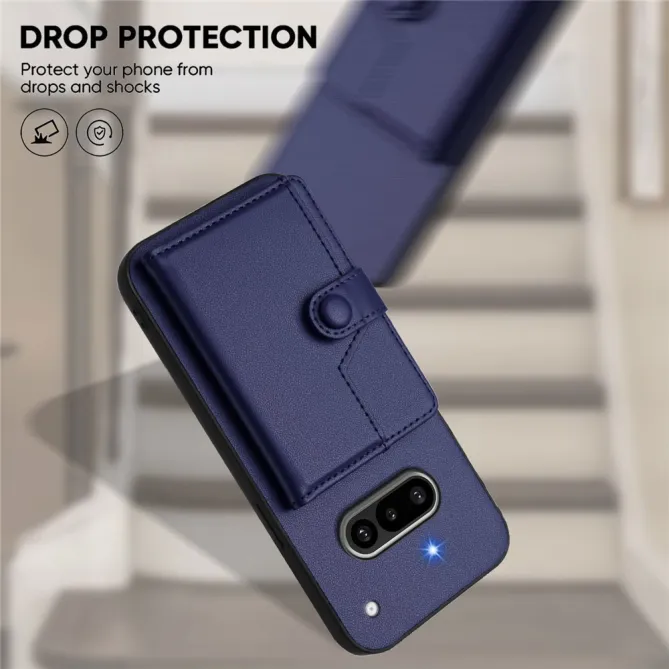 Coque Nothing Phone (3a) Simili Cuir Béquille Protection 4