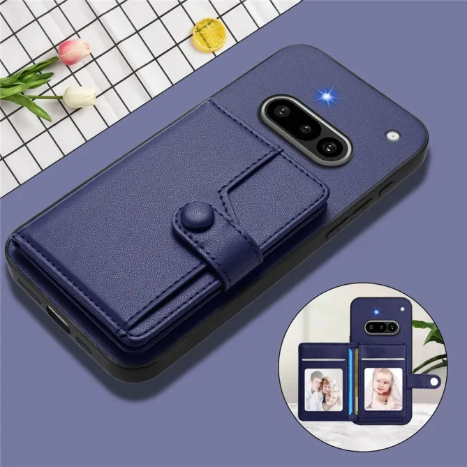 Coque Nothing Phone (3a) Simili Cuir Béquille Protection 4