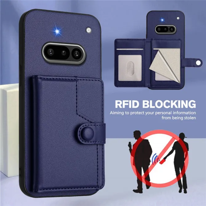 Coque Nothing Phone (3a) Simili Cuir Béquille Protection 4