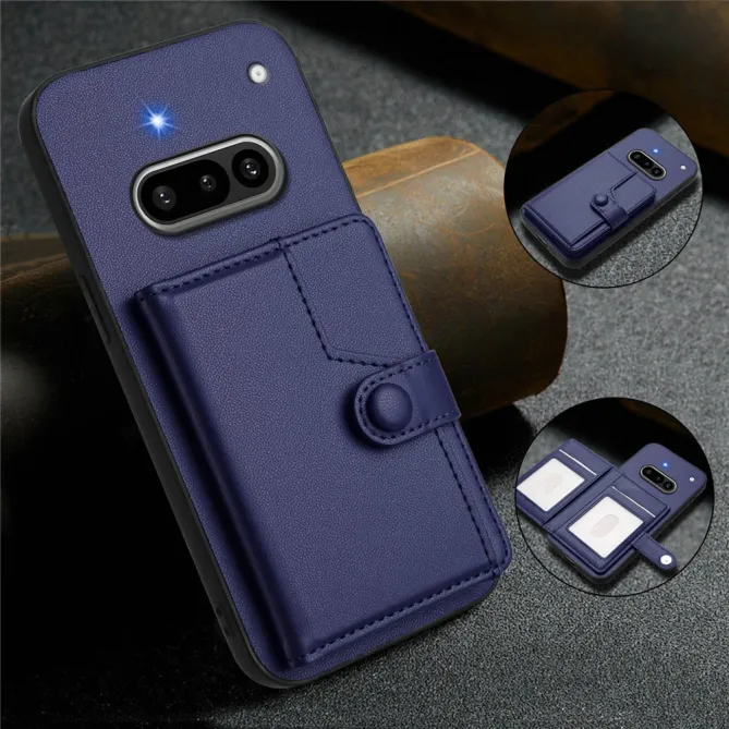Coque Nothing Phone (3a) Simili Cuir Béquille Protection 4