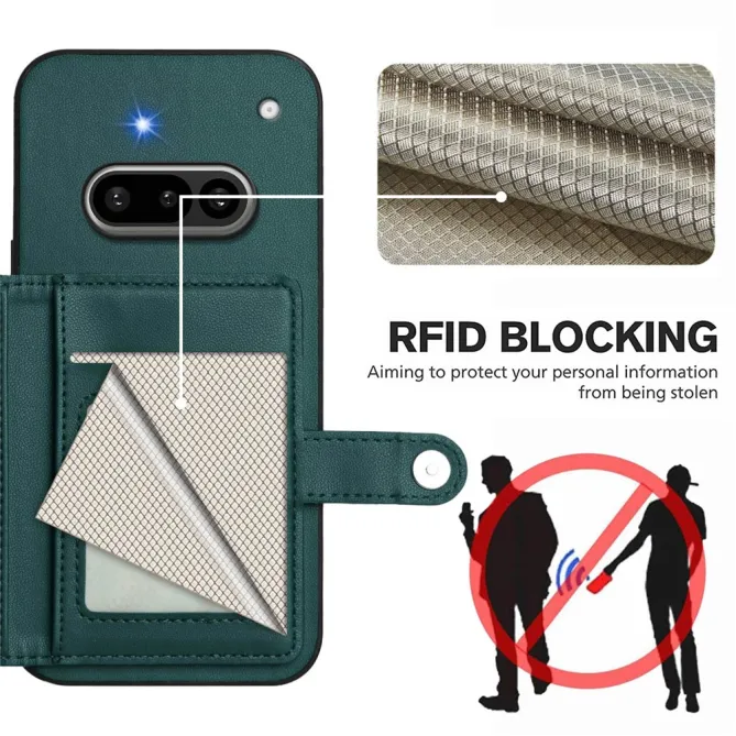 Coque Nothing Phone (3a) Simili Cuir Béquille Protection 4