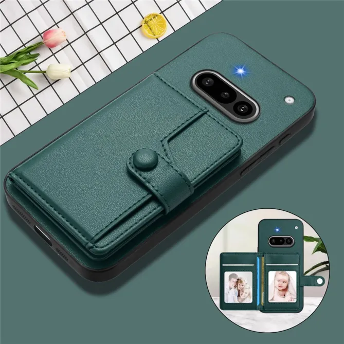 Coque Nothing Phone (3a) Simili Cuir Béquille Protection 4