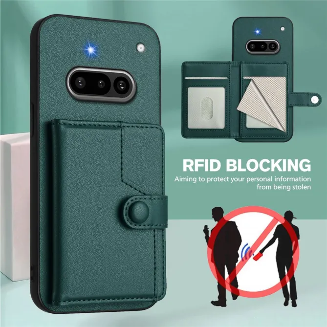 Coque Nothing Phone (3a) Simili Cuir Béquille Protection 4