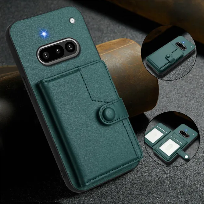 Coque Nothing Phone (3a) Simili Cuir Béquille Protection 4