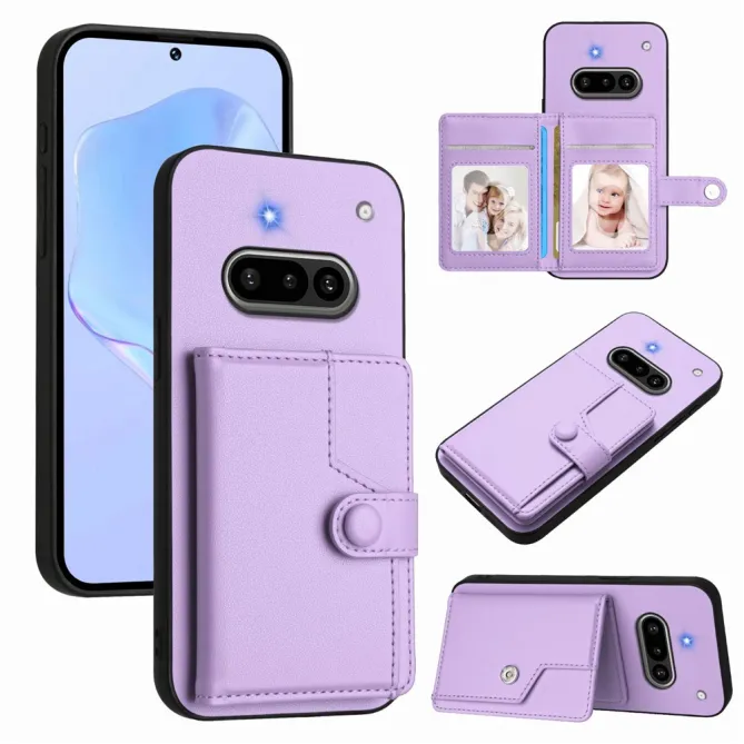 Coque Nothing Phone (3a) Simili Cuir Béquille Protection 4