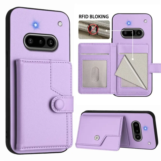 Coque Nothing Phone (3a) Simili Cuir Béquille Protection 4