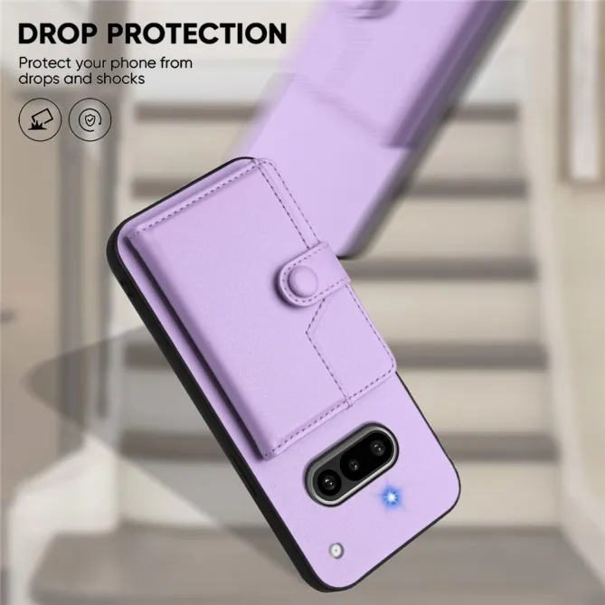 Coque Nothing Phone (3a) Simili Cuir Béquille Protection 4