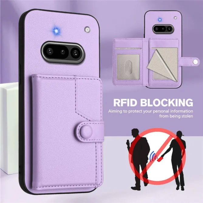 Coque Nothing Phone (3a) Simili Cuir Béquille Protection 4