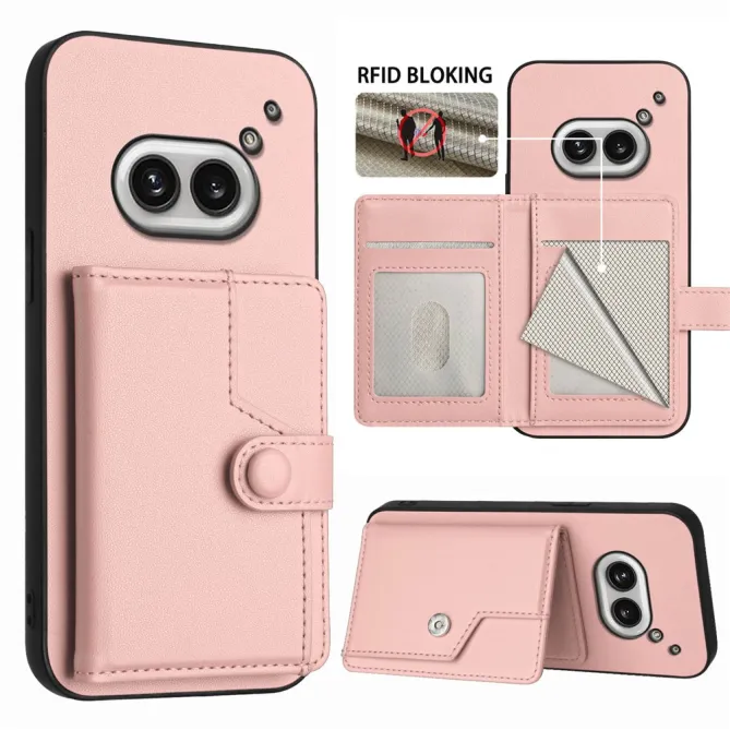 Coque Nothing Phone (2a) Simili Cuir Béquille Protection 2