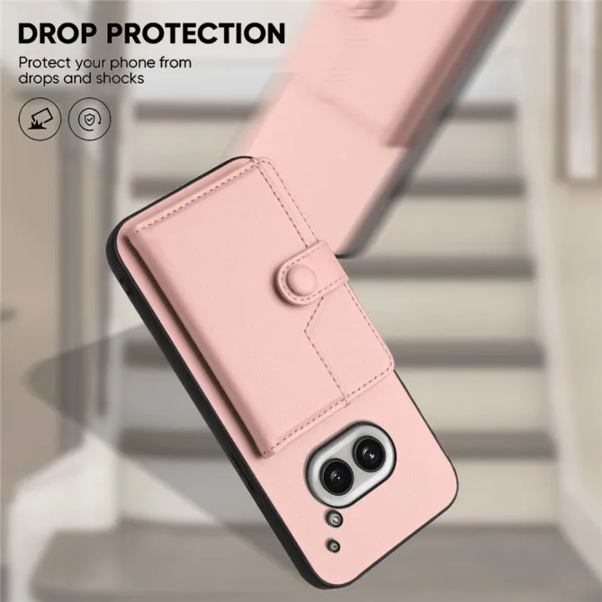 Coque Nothing Phone (2a) Simili Cuir Béquille Protection 2