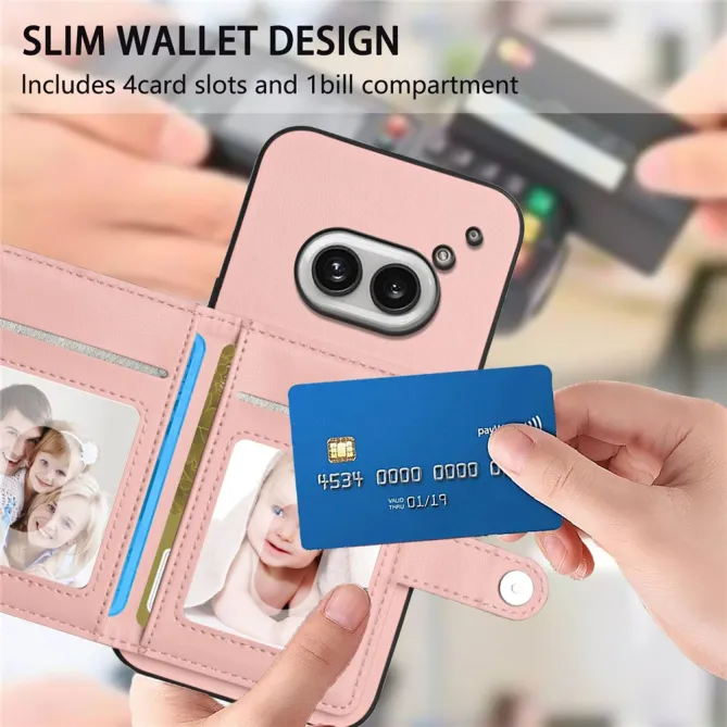 Coque Nothing Phone (2a) Simili Cuir Béquille Protection 2