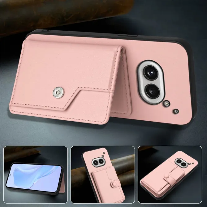 Coque Nothing Phone (2a) Simili Cuir Béquille Protection 2