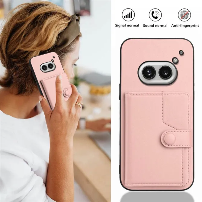 Coque Nothing Phone (2a) Simili Cuir Béquille Protection 2