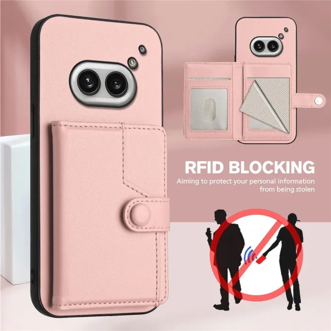 Coque Nothing Phone (2a) Simili Cuir Béquille Protection 2