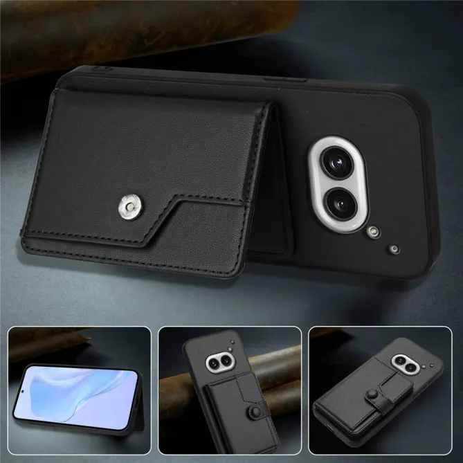 Coque Nothing Phone (2a) Simili Cuir Béquille Protection 2