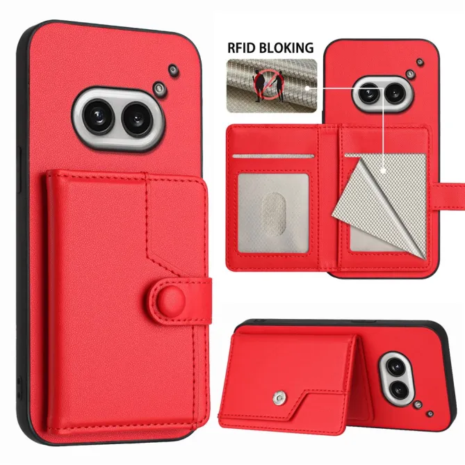 Coque Nothing Phone (2a) Simili Cuir Béquille Protection 2