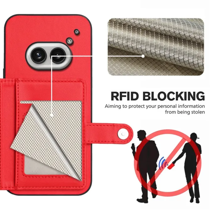 Coque Nothing Phone (2a) Simili Cuir Béquille Protection 2