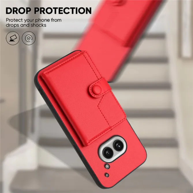 Coque Nothing Phone (2a) Simili Cuir Béquille Protection 2