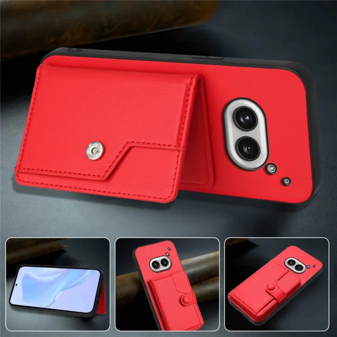 Coque Nothing Phone (2a) Simili Cuir Béquille Protection 2