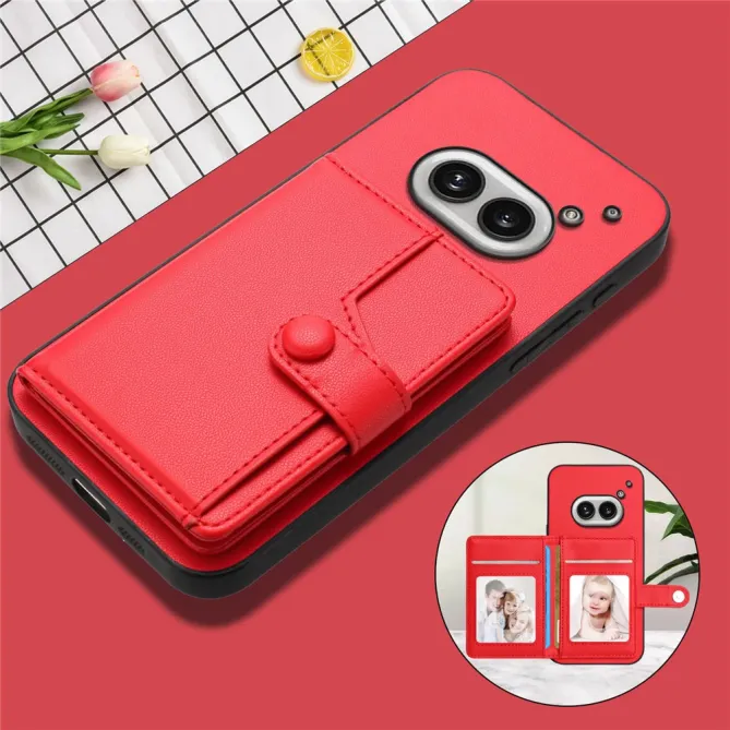 Coque Nothing Phone (2a) Simili Cuir Béquille Protection 2