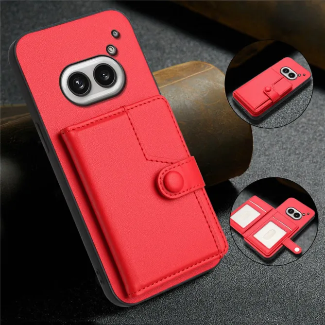 Coque Nothing Phone (2a) Simili Cuir Béquille Protection 2