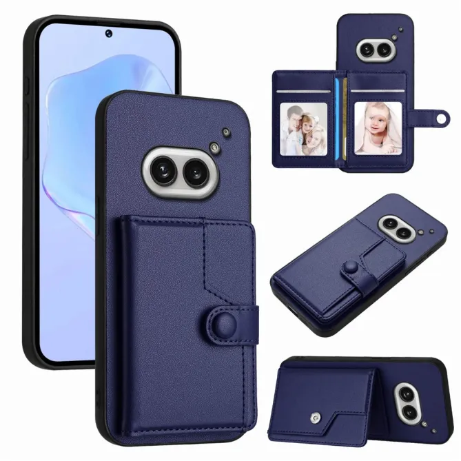 Coque Nothing Phone (2a) Simili Cuir Béquille Protection 2