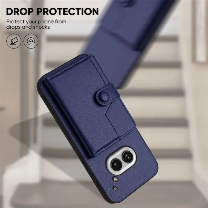 Coque Nothing Phone (2a) Simili Cuir Béquille Protection 2