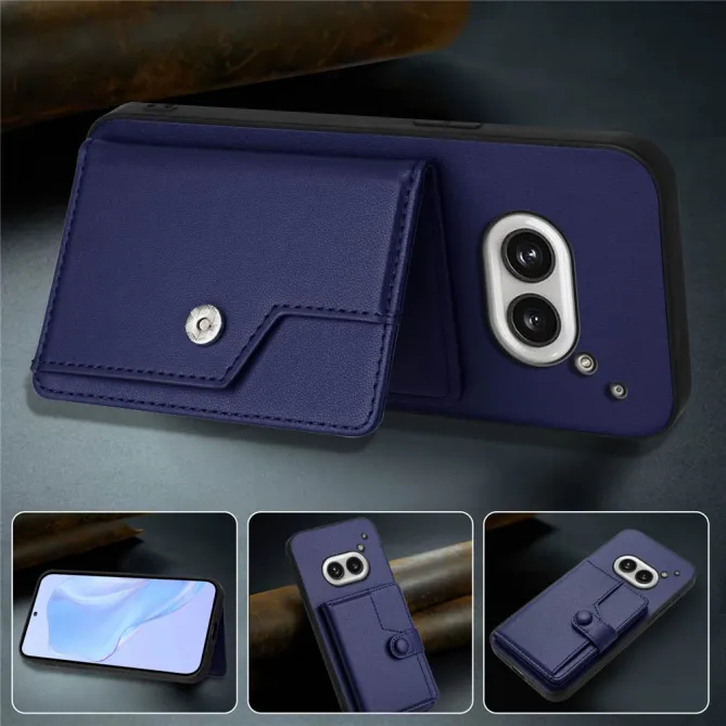 Coque Nothing Phone (2a) Simili Cuir Béquille Protection 2