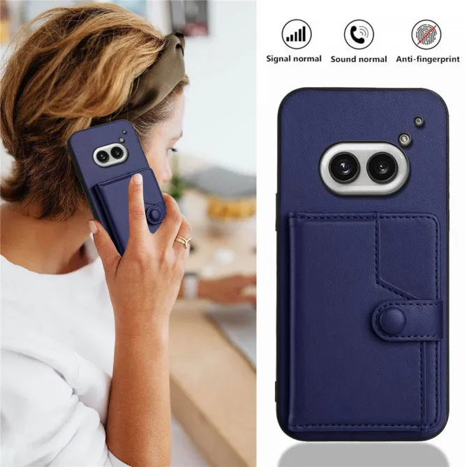 Coque Nothing Phone (2a) Simili Cuir Béquille Protection 2