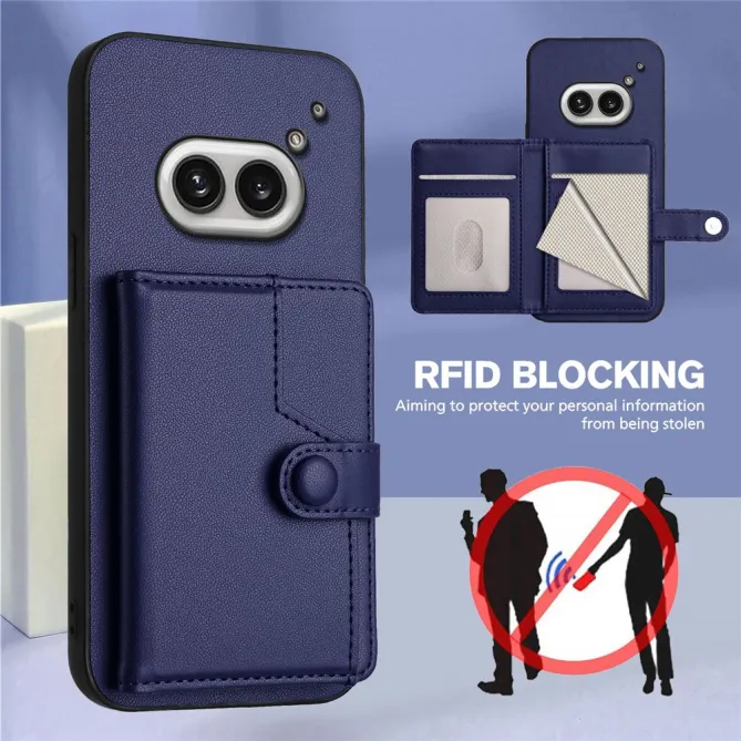 Coque Nothing Phone (2a) Simili Cuir Béquille Protection 2