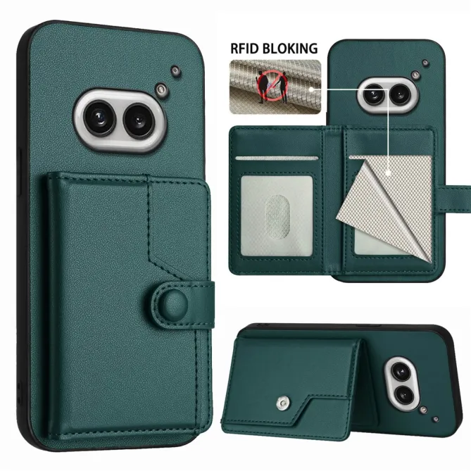 Coque Nothing Phone (2a) Simili Cuir Béquille Protection 2