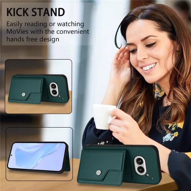 Coque Nothing Phone (2a) Simili Cuir Béquille Protection 2