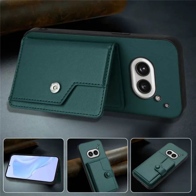 Coque Nothing Phone (2a) Simili Cuir Béquille Protection 2