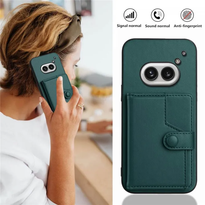 Coque Nothing Phone (2a) Simili Cuir Béquille Protection 2